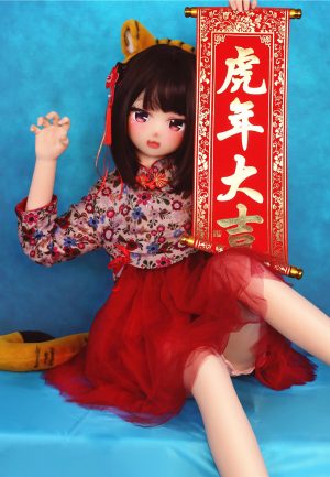 AOTUME-135cm Silicone 18kg Slim Doll Head 65