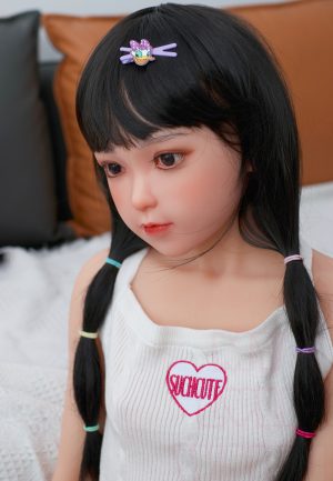 MYLOLIWAIFU-138cm Tpe 21kg Flat Chest Doll Silicone Head Kisa