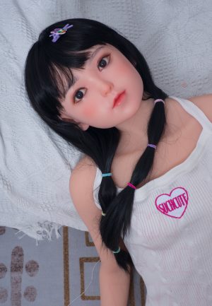 MYLOLIWAIFU-138cm Tpe 21kg Flat Chest Doll Silicone Head Kisa
