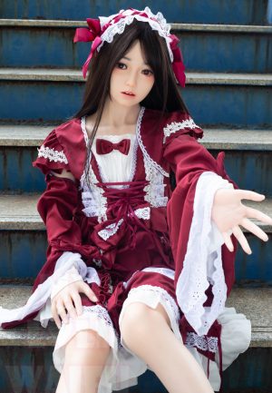 MYLOLIWAIFU-138cm Silicone 22kg Flat Chest Doll Movable Mouth Mia